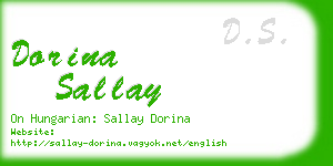 dorina sallay business card